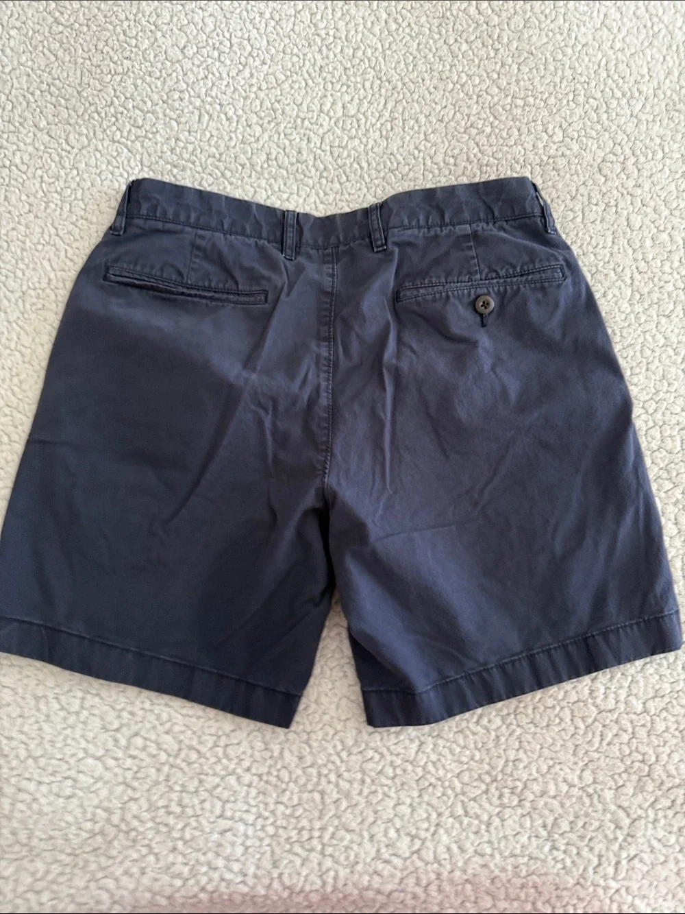 J. Crew Men's Navy Flat Front Chino Shorts